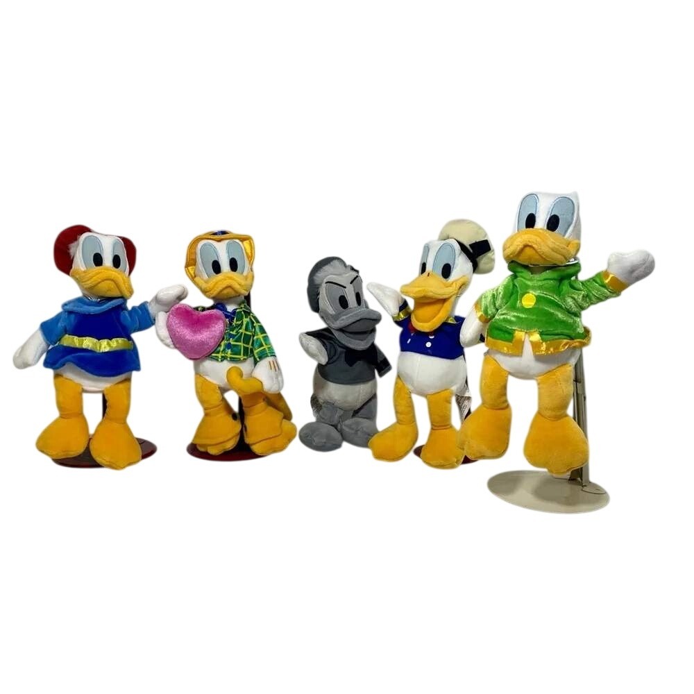 Vintage Disney Donald Duck Through The Years Mini Bean Bag Plush Set 5pc Retro